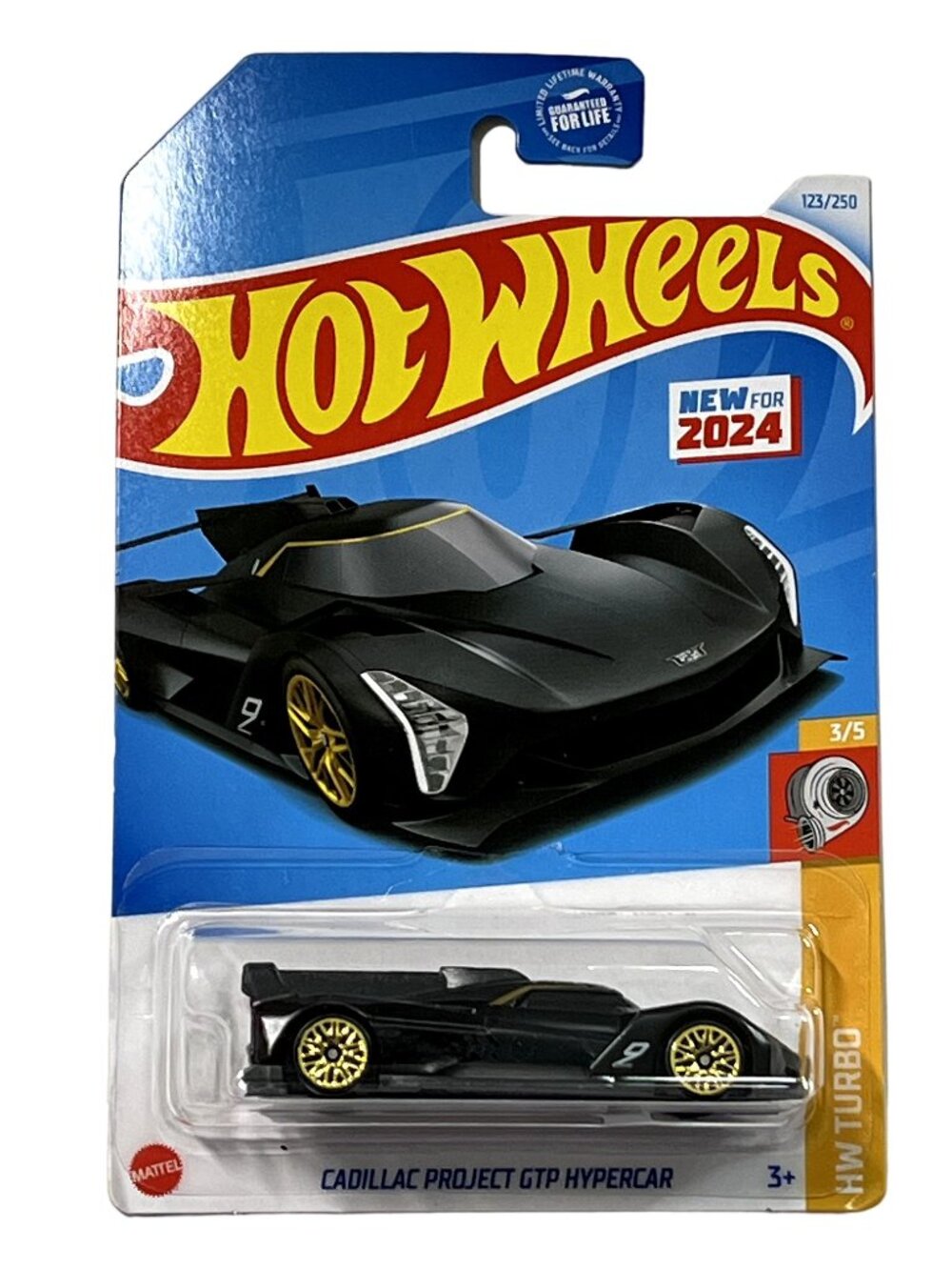 Hot Wheels Cadillac Project GTP Black HW Turbo 123/250 Hypercar Diecast 2024